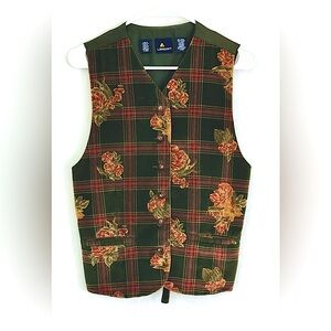 Floral Liz Sport Plush Vest W/ Pockets